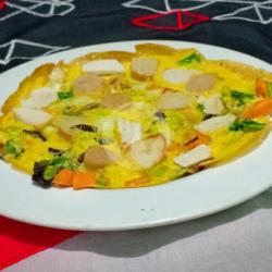 Omelette Telor Vegetable : Pedas / Tidak Pedas