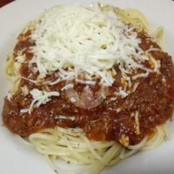 Spaghetti Bolognese Toping Minced Meat Cheese