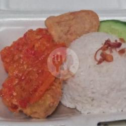 Paket Uduk Ayam Geprek Sambal Bawang