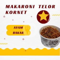 Makaroni Telor Kornet (ayam Bakar)