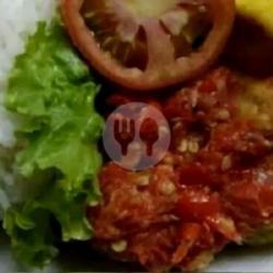 Paket Ayam Geprek Sambel Merah