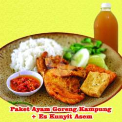 Nasi   Ayam Goreng Kampung & 1 Es Kunyit Asem