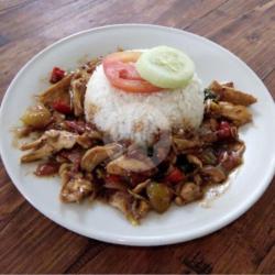 Nasi Ayam Gongso Lada Hitam