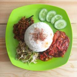 Nasi Rames Telor Ceplok Balado