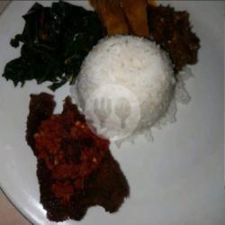 Nasi   Dendeng Kering Balado