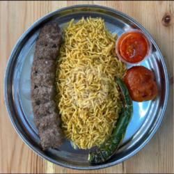 Nasi Biryani  1 Stick Kebab