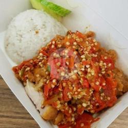 Ayam Geprek Sambel Jablay  Nasi