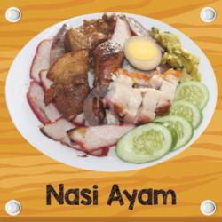 Nasi Campur Pakai Ayam Paha