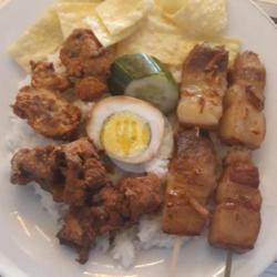 Nasi Babi Asin Crispy