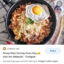 Nasi Goreng Sosis Keju Telur Mata Sapi