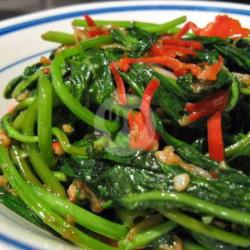 Nasi Oseng Kangkung   Ikan Asin Tahu Tempe