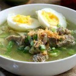 Soto Daging   Telor Rebus