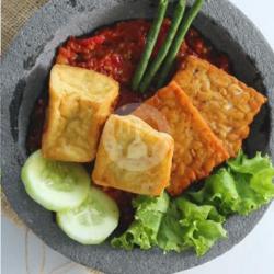 Lalapan Tahu Tempe   Nasi
