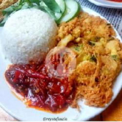 Nasi Telor Dadar Kremes