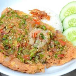 Nasi   Telur Dadar Pecak
