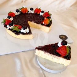 Baked Cheesecake Blueberry Slice