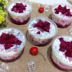 Dragon Fruit Cheese Milk