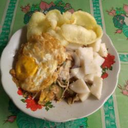 Karedok Lontong   Telur Ceplok