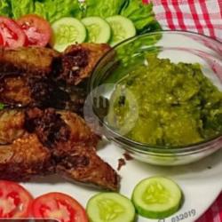 Lele Bakar Sambal Hijau Teri