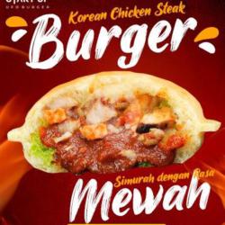 Korean Chicken Steak Burger