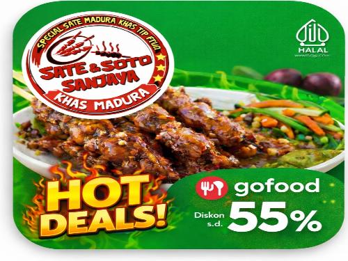Sate SANJAYA Khas Madura Cak Aris, balikpapan selatan, spinggan,