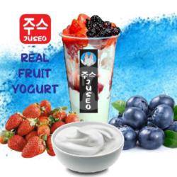 Blue Strawberry Yogurt