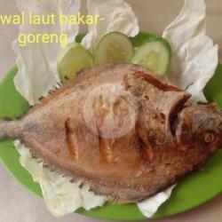 Ikan Bawal Laut Goreng