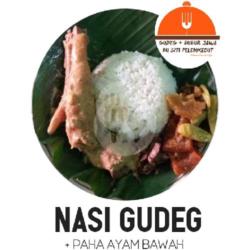 Nasi Gudeg   Paha Ayam Bawah