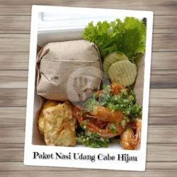 Paket Nasi Udang Cabe Hijau