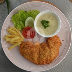 Chicken Chop With Fries