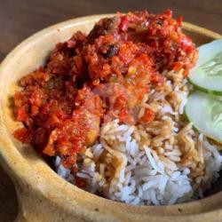 Nasi Kulit Balado Telur