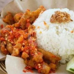 Nasi Lalapan Usus Geprek