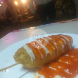 Corndog Mozarella (saus Sambal)