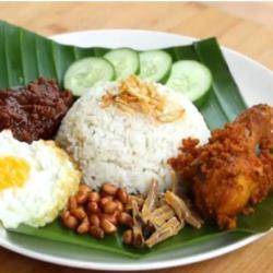 Nasi Uduk Bebek  Telor Goreng