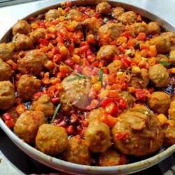 Bakso Telur Kuah Merah