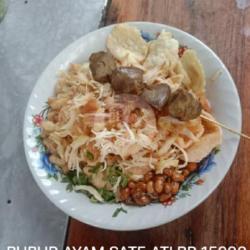 Bubur Ayam Tambah Sate Ati