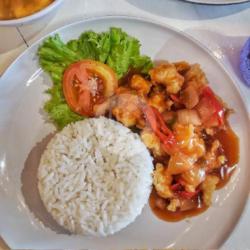 Nasi Ayam Asam Manis