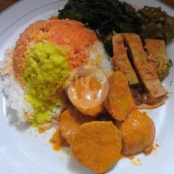 Nasi   Jengkol Gulai,sayur Sambel