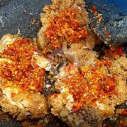 Ayam Geprek ( Tanpa Nasi) Sambal Bawang