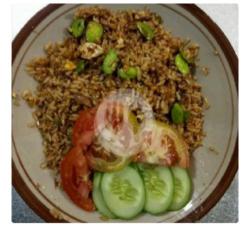 Nasi Goreng Pete Ikan Asin