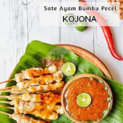 Sate Ayam Bumbu Pecel Kojona ( 10 Tusuk Full Daging )