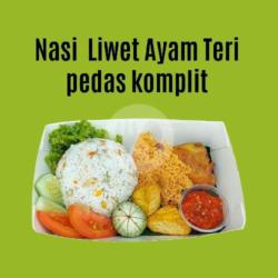 Nasi Liwet Ayam Teri Komplit