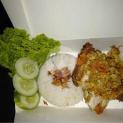 3 Paket Ayam  Nasi ,  (sambal Ijo) Tempe/tahu