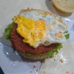 Burger Daging (beef )   Telur