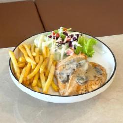 Grill Chicken Creamy Mushroom
