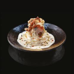 Creamy Udon Soft Shell Crab Carbonara