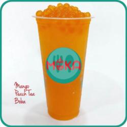 Manggo Peach Tea Boba