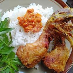 Nasi Kepala Ayam Tempe Penyet