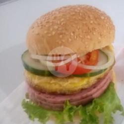 Burger Double Beef   Telor