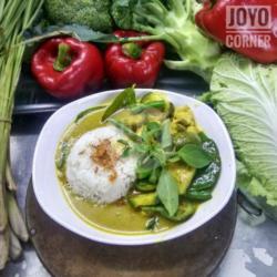 Paket Hemat Green Curry Chicken Steam Rice